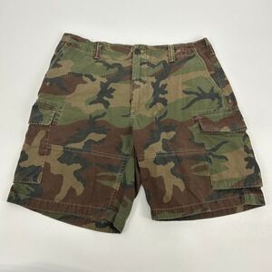 Polo Ralph Lauren Cargo Shorts Mens 35 Camo Relaxed Fit Cotton Woodland Green